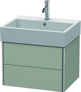 Duravit Waschtischunterbau XSQUARE 397x584x460mm taupe seidenmatt