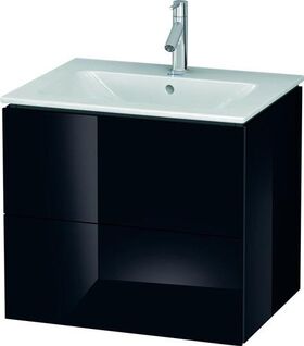 Duravit Waschtischunterbau L-CUBE 620x481x550mm schwarz hochglanz