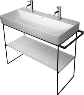 Duravit Metallkonsole DURASQUARE bodenst höhenv. +50mm f WT 235310 sw ma