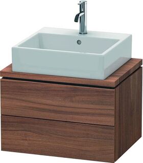 Duravit Konsolenunterschrank L-CUBE 400x620x477mm nussbaum natur