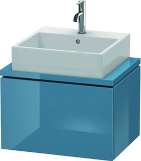 Duravit Konsolenunterschrank L-CUBE 400x620x477mm stone blue hochglanz