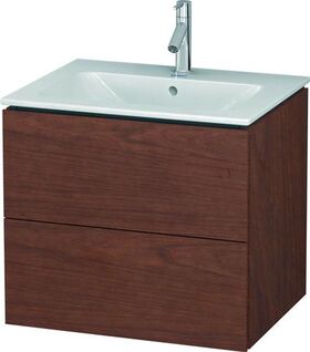 Duravit Waschtischunterbau L-CUBE 620x481x550mm amerikanisch nussbaum