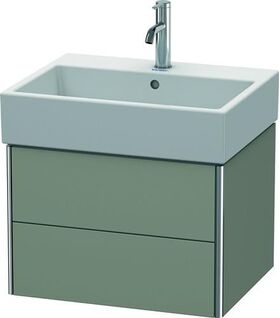 Duravit Waschtischunterbau XSQUARE 397x584x460mm steingrau seidenmatt