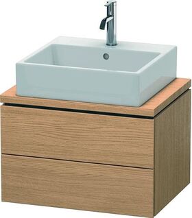 Duravit Konsolenunterschrank L-CUBE 400x620x477mm europäische eiche