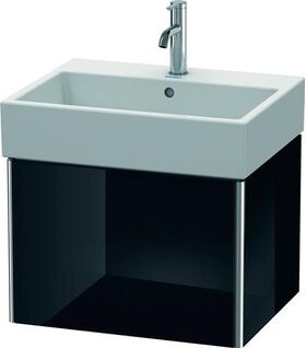 Duravit Waschtischunterbau XSQUARE 397x584x460mm schwarz hochglanz