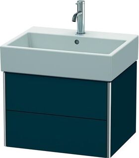 Duravit Waschtischunterbau XSQUARE 397x584x460mm nachtblau seidenmatt