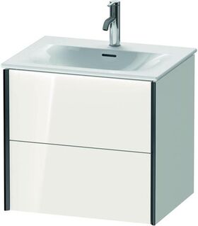 Duravit Waschtischunterbau XVIU 557x610x480mm Prof. sw ma weiß hochglanz