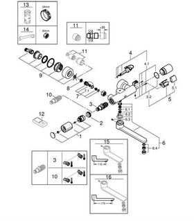 Grohe Infr-Elek. EUROSMART CE SPECIAL m Mischeinrichtung 6 V Batt chr