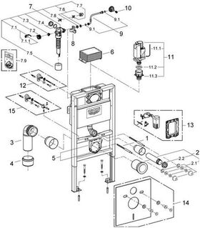 Grohe WC-Element RAPID SL Spülkasten 6-9 l