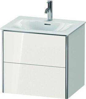 Duravit Waschtischunterbau XSQUARE 560x610x478mm 2 Schubk weiß hochglanz