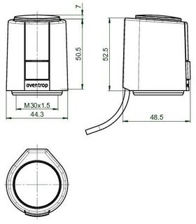 OV Stellantrieb Aktor T 2P eltherm. 230 V stromlos geschlossen