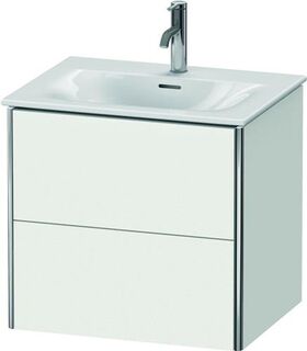 Duravit Waschtischunterbau XSQUARE 560x610x478mm 2 Schubk weiß seidenmatt