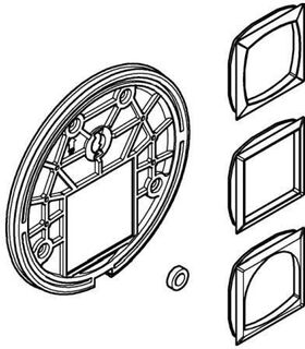 Grohe Montageplatte f EHM-FMS m 2-Wege-Umstellung