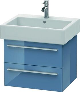 Duravit Waschtischunterbau X-LARGE 443x550x448mm stone blue hochglanz