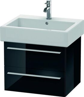 Duravit Waschtischunterbau X-LARGE 443x550x448mm schwarz hochglanz