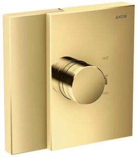 Fertigmontageset HighFlow AXOR EDGE f UP-Thermostat polished gold optic