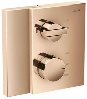 Fertigmontageset AXOR EDGE f UP-Thermostat m Abspv pol. red gold