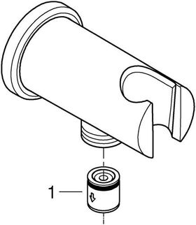 GROHE Wandanschlussbogen Rainshower runde Rosette chrom