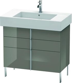 Duravit Waschtischunterbau VERO 446x800x581mm flannel grey hochglanz