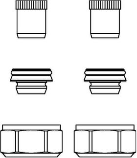 OV Klemmringverschraubung Regusol Set 2 MS mit Stützhülsen 22mm (2 Stück)