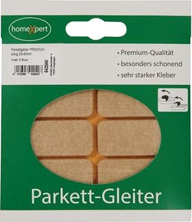 Parkettgleiter Premium 20 x 40mm Filz natur eck.selbstkl.