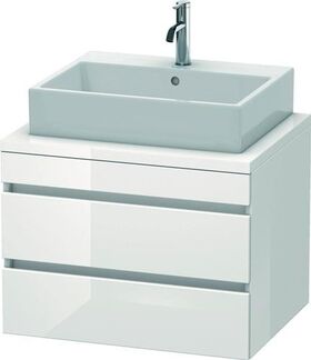 Duravit Konsolenunterschrank DURASTYLE 512x700x548mm weiß hochglanz/basalt matt