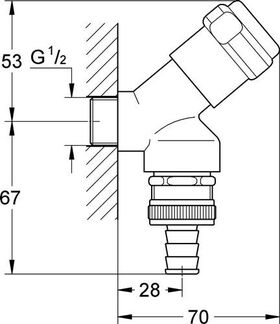 Grohe Armaturenkombination 1/2Zoll chr