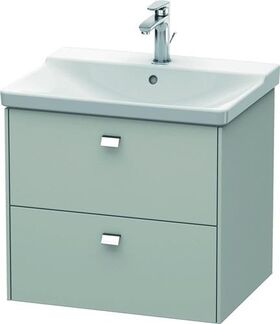 Duravit Waschtischunterbau BRIOSO Griffe chr 561x620x479mm betongrau matt