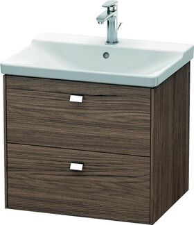 Duravit Waschtischunterbau BRIOSO Griffe chr 561x620x479mm nussbaum dunkel