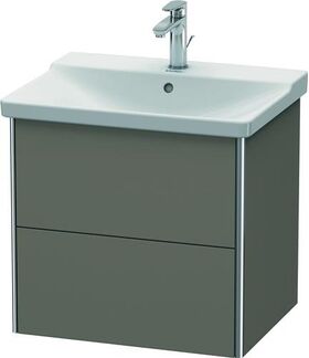 Duravit Waschtischunterbau XSQUARE 565x610x473mm flannel grey seidenmatt