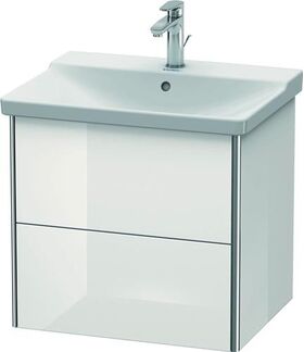 Duravit Waschtischunterbau XSQUARE 565x610x473mm weiß hochglanz