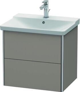 Duravit Waschtischunterbau XSQUARE 565x610x473mm basalt matt