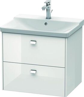 Duravit Waschtischunterbau BRIOSO Griffe chr 561x620x479mm weiß hochglanz