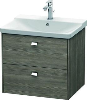 Duravit Waschtischunterbau BRIOSO Griffe chrom 561x620x479mm pine terra