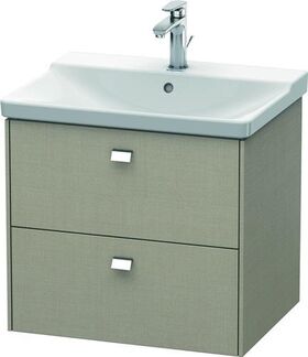 Duravit Waschtischunterbau BRIOSO Griffe chrom 561x620x479mm leinen