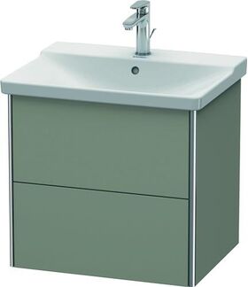 Duravit Waschtischunterbau XSQUARE 565x610x473mm steingrau seidenmatt