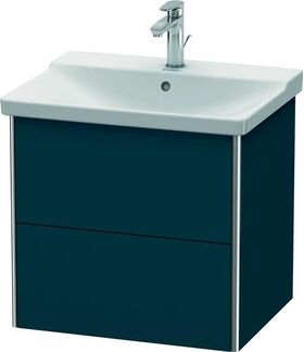 Duravit Waschtischunterbau XSQUARE 565x610x473mm nachtblau seidenmatt