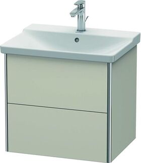 Duravit Waschtischunterbau XSQUARE 565x610x473mm taupe matt