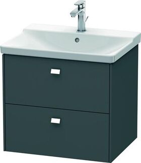 Duravit Waschtischunterbau BRIOSO Griffe chrom 561x620x479mm graphit matt