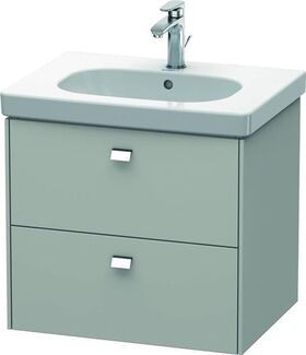 Duravit Waschtischunterbau BRIOSO Griffe chr 563x620x469mm betongrau matt