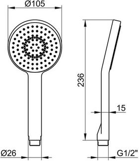 Keuco Handbrause EDITION 11 Normalstrahl ni gebü