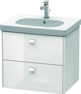 Duravit Waschtischunterbau BRIOSO Griffe Frontfarbe 563x620x469mm we hgl