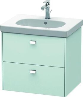 Duravit Waschtischunterbau BRIOSO Griffe chr 563x620x469mm lichtblau matt