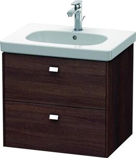 Duravit Waschtischunterbau BRIOSO Griffe chr 563x620x469mm kastanie dunkel