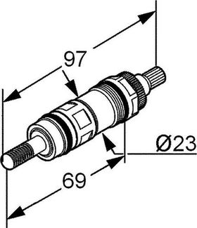 Kludi Temperaturregeleinheit f AP-Thermostate