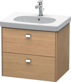 Duravit Waschtischunterbau BRIOSO Griffe chr 563x620x469mm europ. eiche