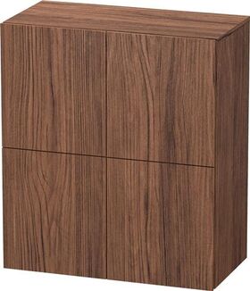 Duravit Halbhochschrank L-CUBE 700x363x800mm nussbaum dunkel