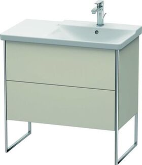 Duravit Waschtischunterbau XSQUARE Becken rechts 805x810x473mm taupe matt