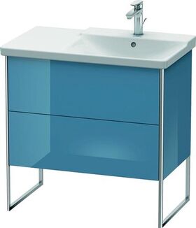 Duravit Waschtischunterbau XSQUARE Be re 805x810x473mm stone blue hochglanz