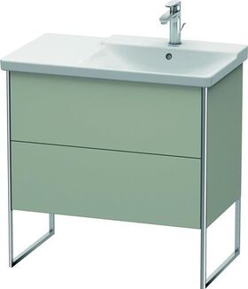 Duravit Waschtischunterbau XSQUARE Be rechts 805x810x473mm taupe seidenmatt